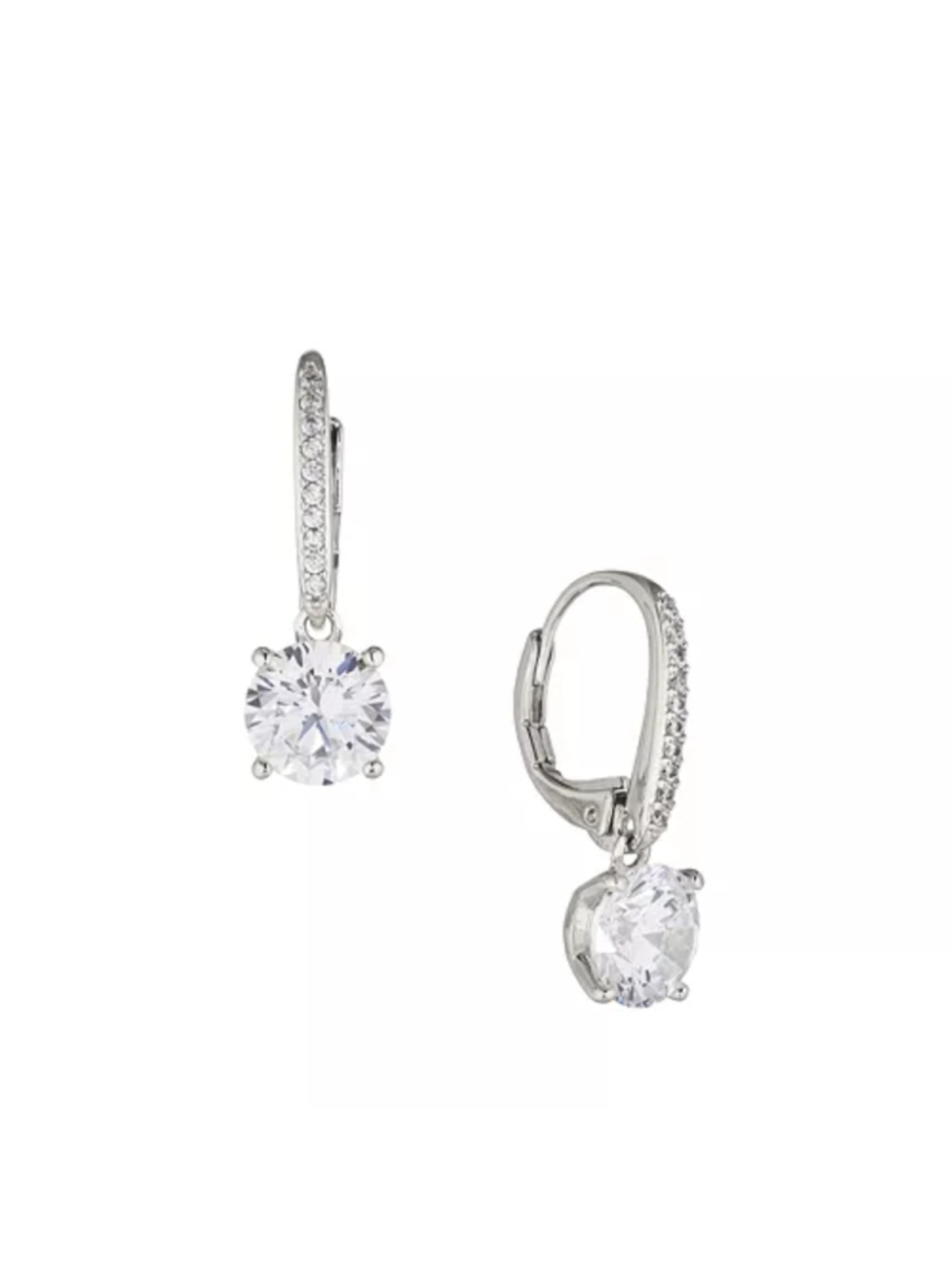 Eliot Danori Cubic Zirconia leaver back drop earrings - Picture 3 of 8